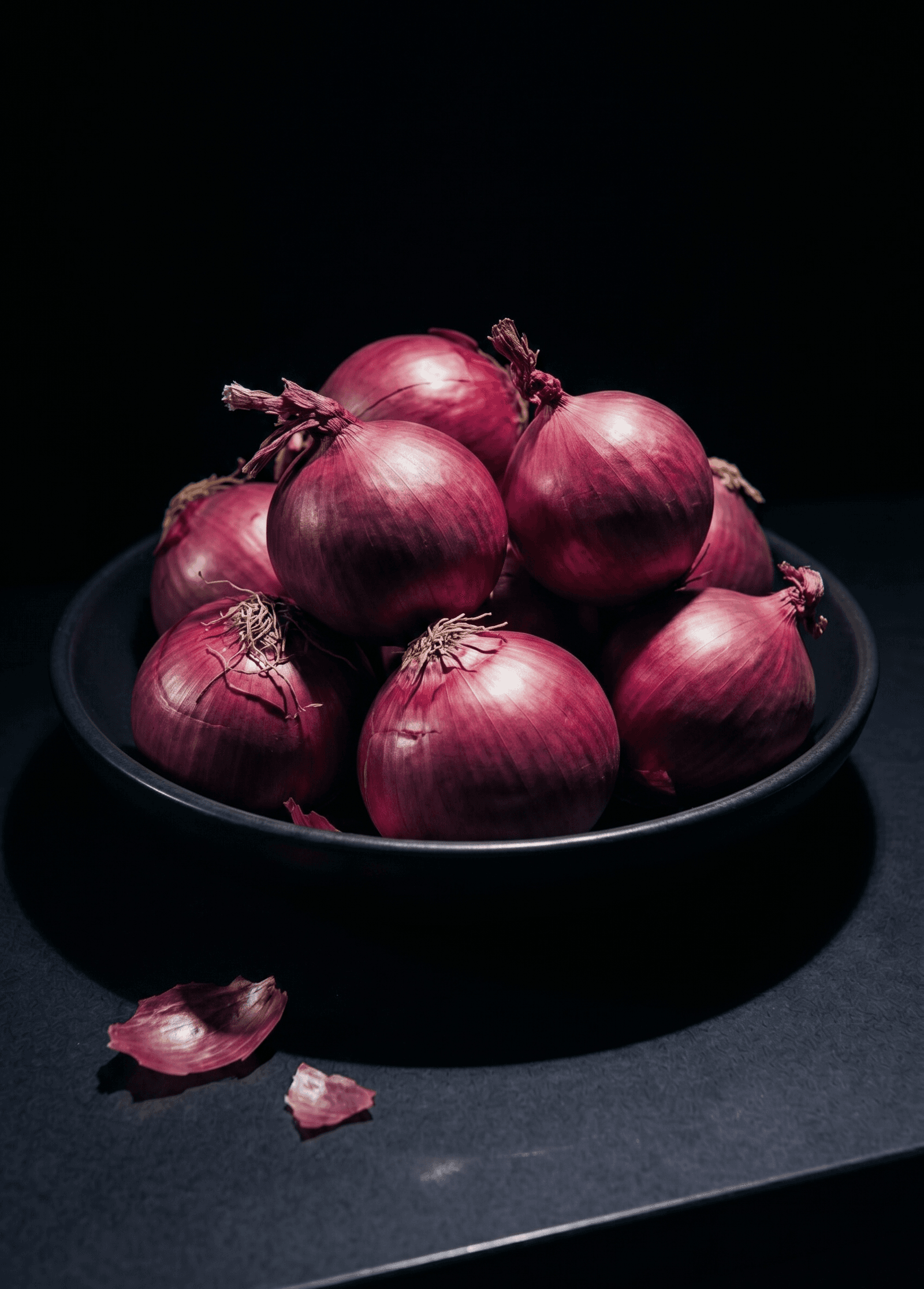 red onion in the husk